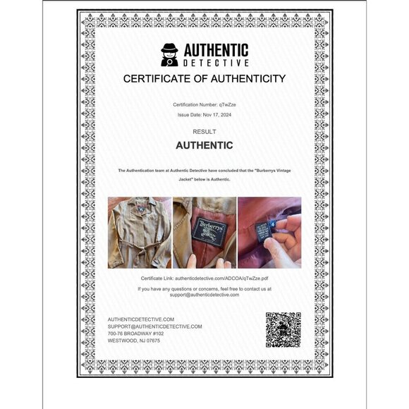 Burberrys Of London Women's Iridescent Brown‎ Satin Belted Jacket- Sz. 4 - Picture 9 of 9